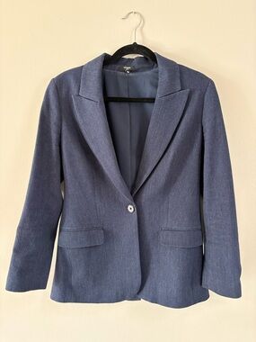 Express Women's Navy Single-Button Blazer size Small
